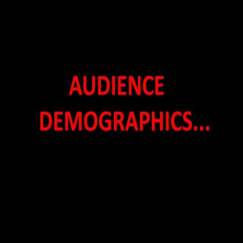 Audience demographics