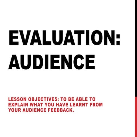 A2 Evaluation Question 3 Audience