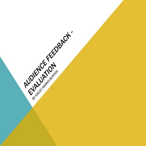 Audience Feedback - Evaluation