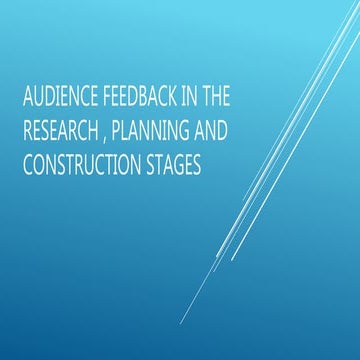 Audience feedback 