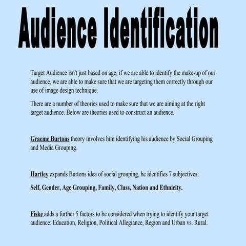 Audience Identification