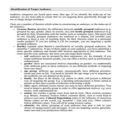 Audience identification theory