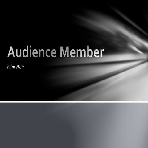 Audience member media