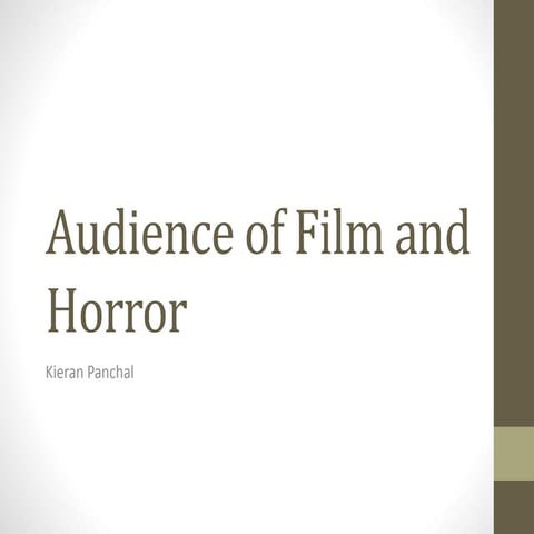 Audience of film and horror
