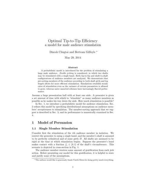 Optimal Tip-to-Tip Efficiency