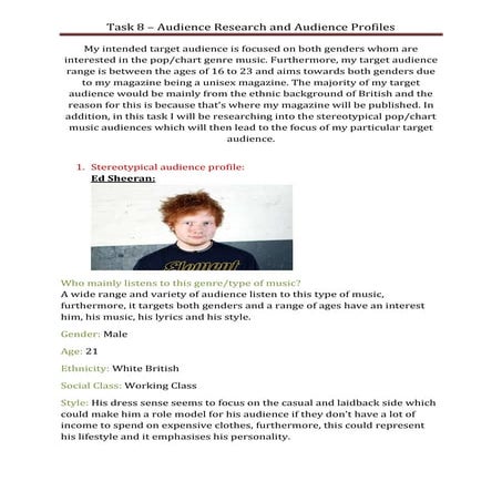 Audience profile | DOCX