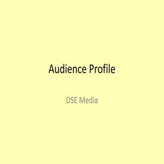 Audience profile 