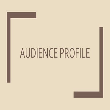 Audience profile