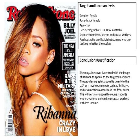 Analysis of audience profiling of a music magazine | PPTX