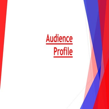 Final Audience profile
