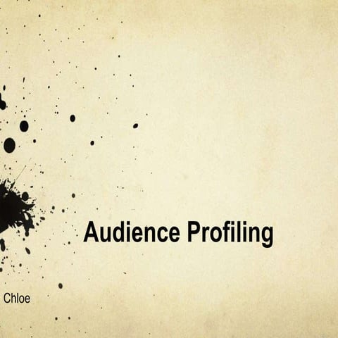 Audience Profiling | PPTX