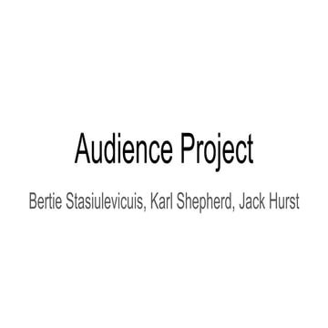 Audience project