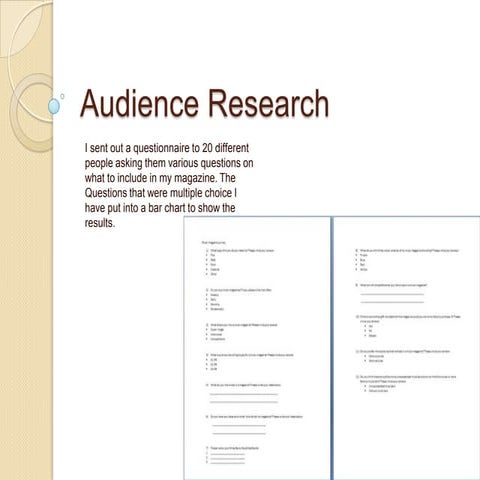 Audience reasearch