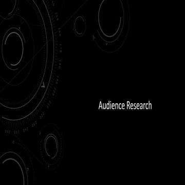 Target audience research questionnaire | DOCX