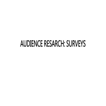 Noir audience research | PPTX