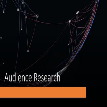 Audience Research B2  Sunderland Culture