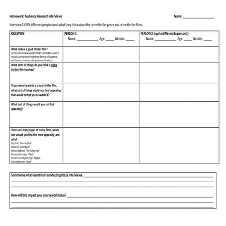 Audience questionnaire pptx | PPTX