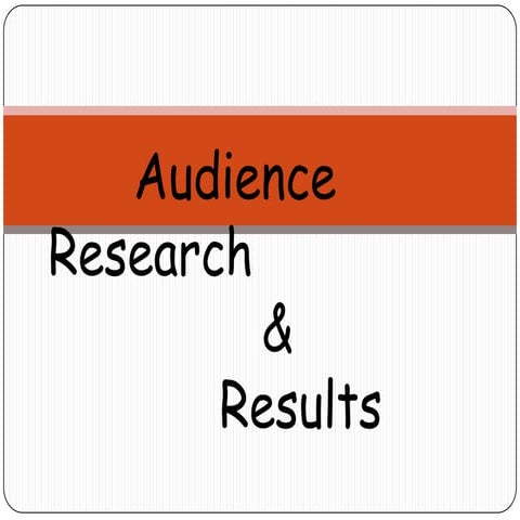 Audience research slide