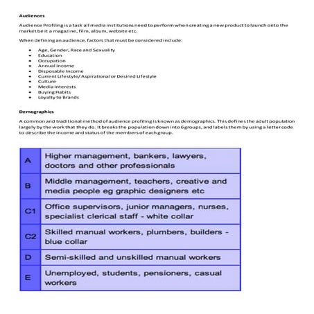 Audience Profiling Powerpoint | PPT
