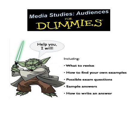 Audiences revision booklet