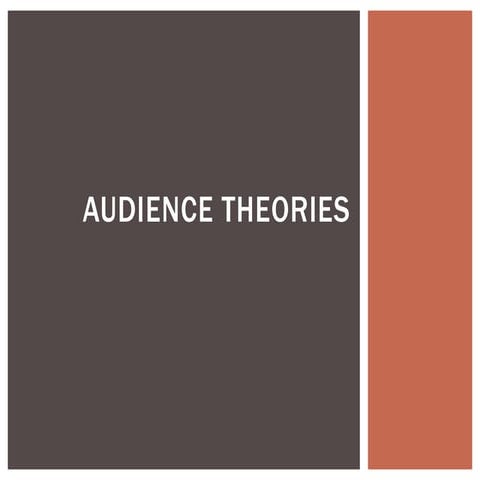 Audience theories