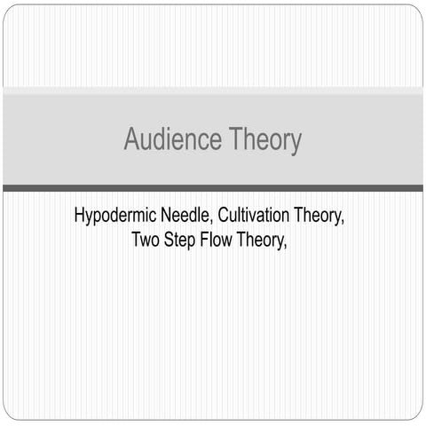 Audience Theory