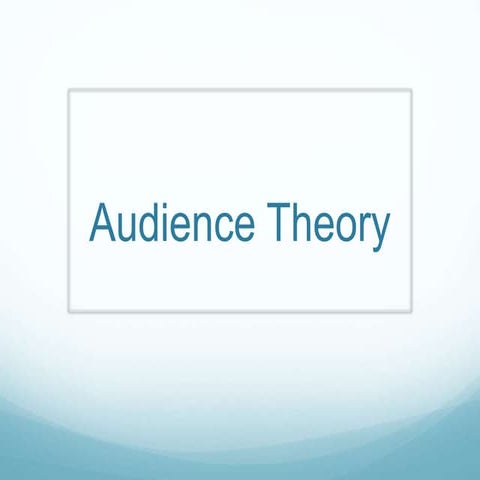 Audience theory
