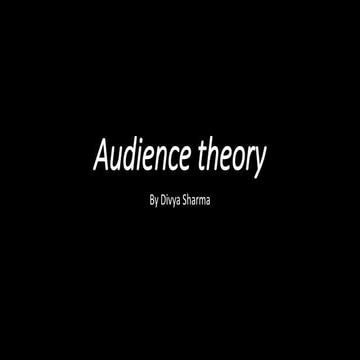 Audience theory