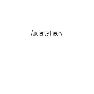 Audience theory