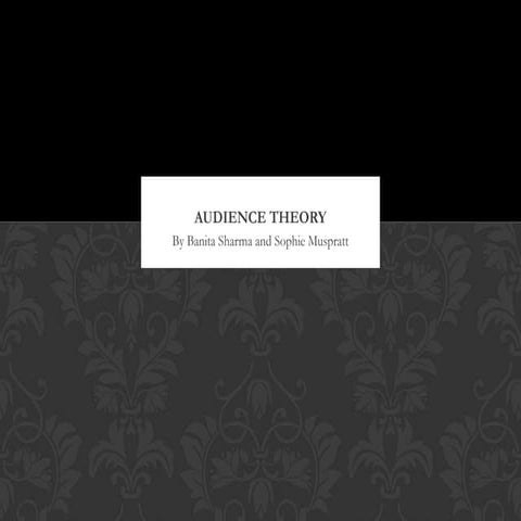 Audience Theory