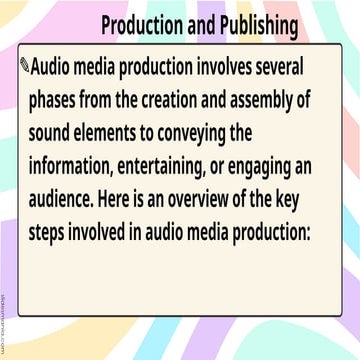 audio-2.pptxaudiomediainformationgroupfive | PPTX