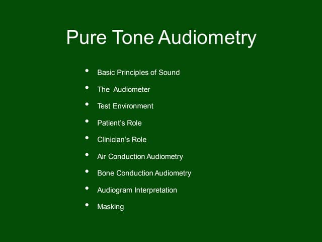 Audio03 audiometry