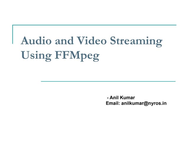Research on Audio and Video Streaming