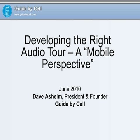 Developing the Right Audio for Your Institution: From Big Productions to the ...