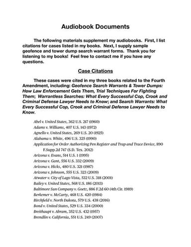 Audiobooks Documents