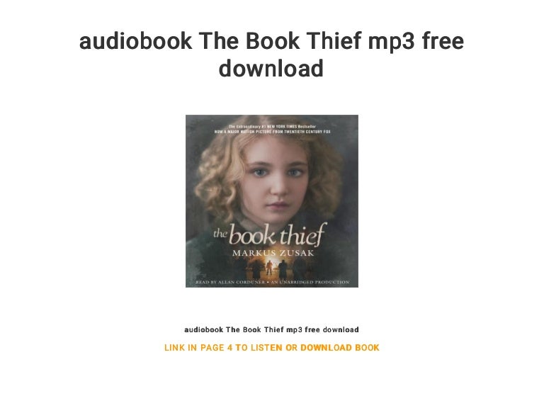 audiobook The Book Thief mp3 free download