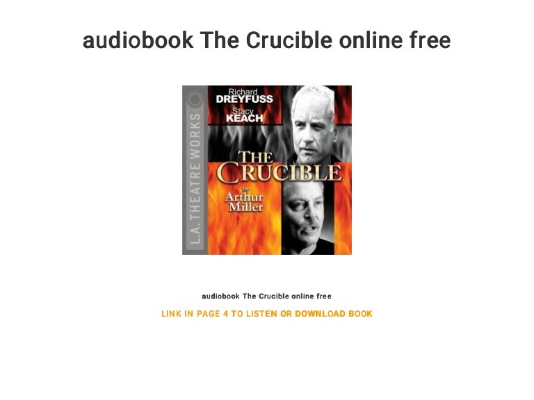 audiobook The Crucible online free