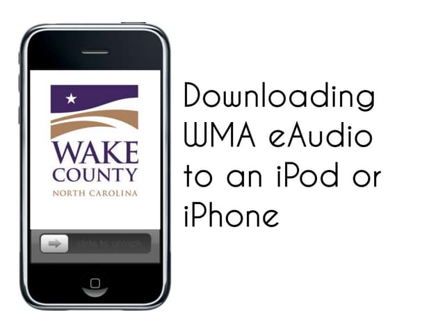 Download WMA eAudio to an iPod or iPhone