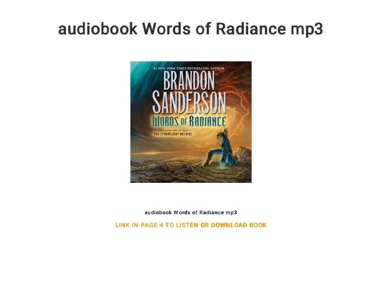 audiobook Words of Radiance mp3