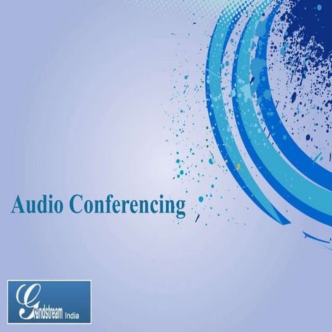 Audio conferencing