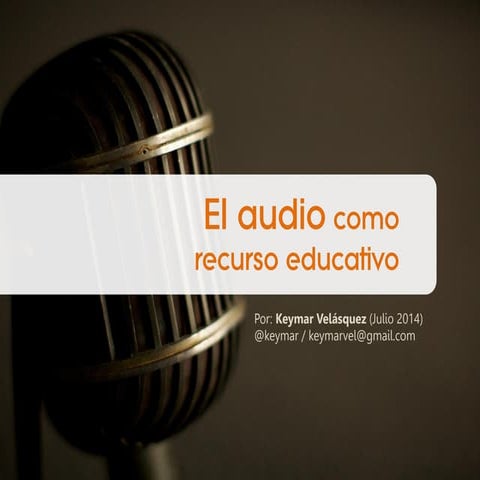 Taller de audio educativo