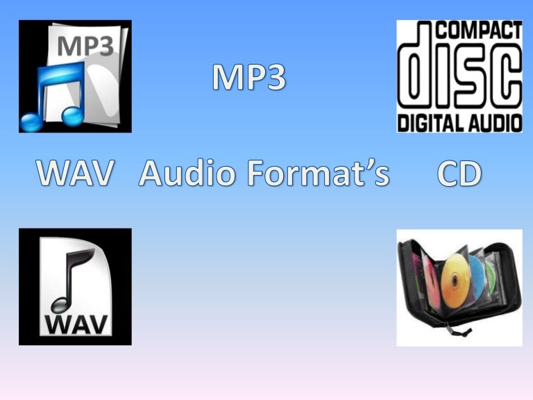 Audio formats