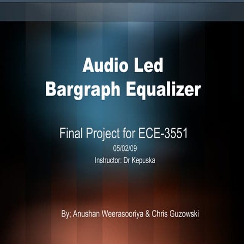 Audio led bargraph equalizer
