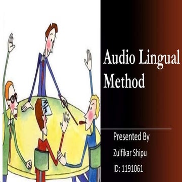 Audio lingual method