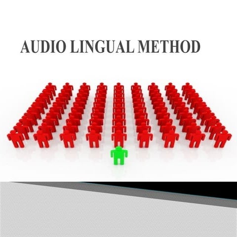 Audio Lingual Method IN English language teaching method
