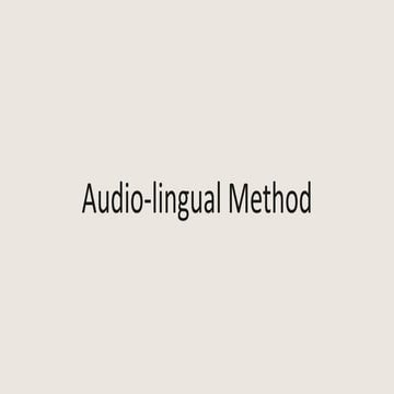 Audio Lingual Method, army method ppt.pptx