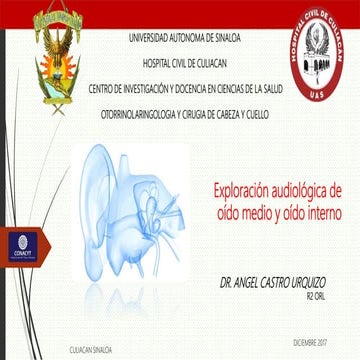 Audiologia de oído medio e interno
