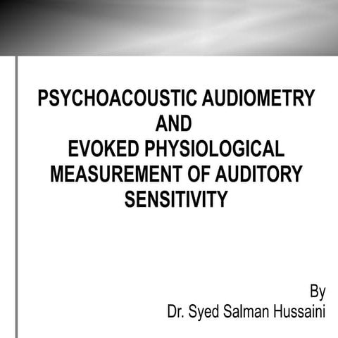 Audiometry | PPT