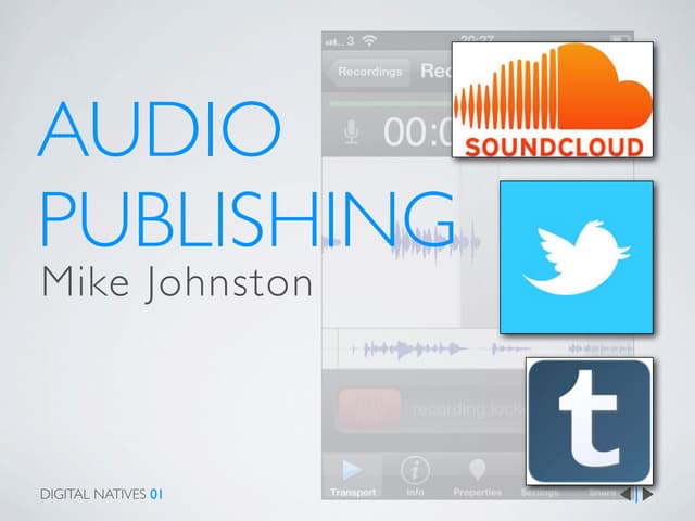Audio publishing