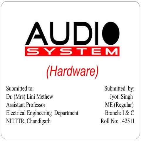 Audio systems